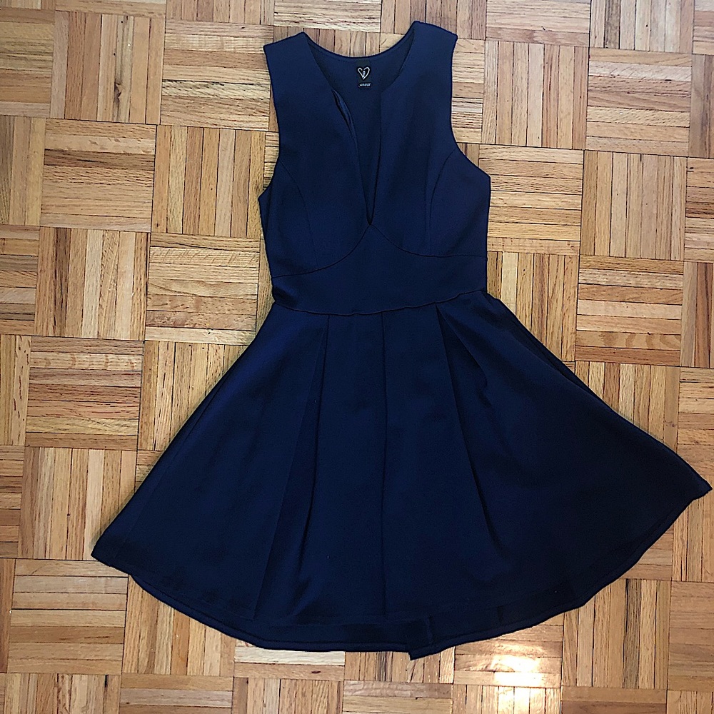 Windsor Navy Blue fit and flare dress
